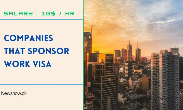 Companies That Sponsor Work Visa