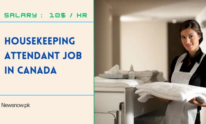 Housekeeping Attendant Job in Canada