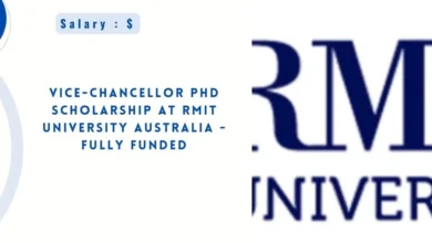 Vice-Chancellor PhD Scholarship at RMIT University Australia