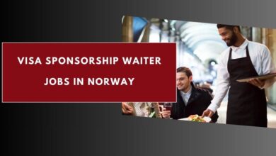 Visa Sponsorship Waiter Jobs in Norway