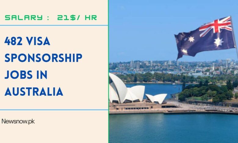 482 Visa Sponsorship Jobs in Australia