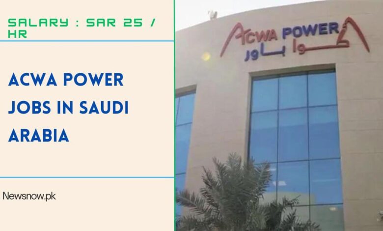 ACWA Power Jobs in Saudi Arabia