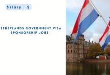 Netherlands Government Visa Sponsorship Jobs