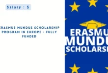 Erasmus Mundus Scholarship Program in Europ