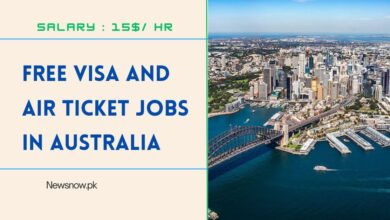 Free Visa and Air Ticket Jobs in Australia