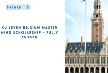 KU Leven Belgium Master Mind Scholarship