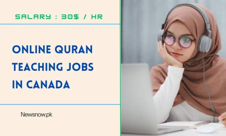 Online Quran Teaching Jobs in Canada