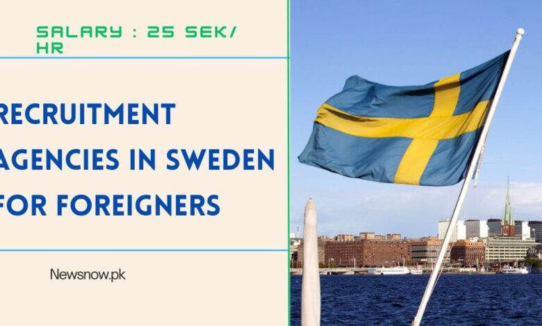 Recruitment Agencies in Sweden for Foreigners