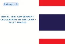 Royal Thai Government Scholarships in Thailand