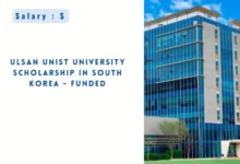 Ulsan UNIST University Scholarship 