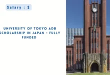 University of Tokyo ADB Scholarship