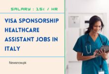 Visa Sponsorship Healthcare Assistant Jobs in Italy