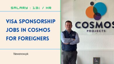 Visa Sponsorship Jobs in Cosmos for Foreigners