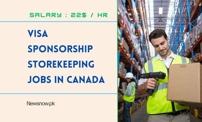 Visa Sponsorship Storekeeping Jobs in Canada