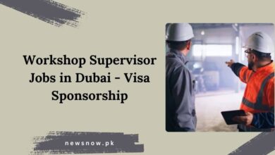 Workshop Supervisor Jobs in Dubai - Visa Sponsorship