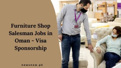 Furniture Shop Salesman Jobs in Oman - Visa Sponsorship