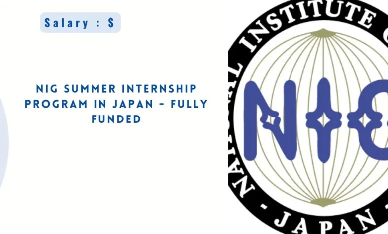 NIG Summer Internship Program in Japan