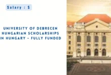 University of Debrecen Hungarian Scholarships in Hungary
