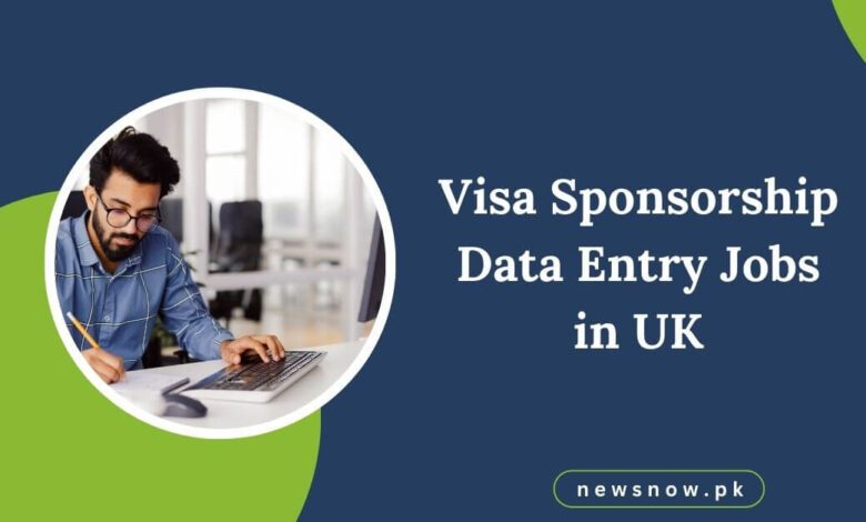 Visa Sponsorship Data Entry Jobs in UK