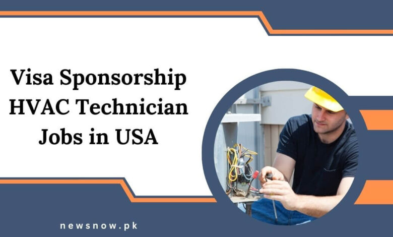 Visa Sponsorship HVAC Technician Jobs in USA