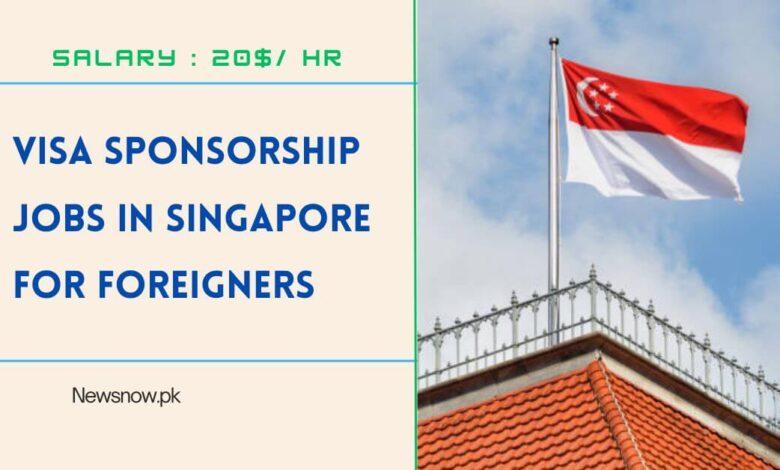 Visa Sponsorship Jobs in Singapore for Foreigners