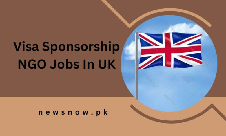 Visa Sponsorship NGO Jobs In UK