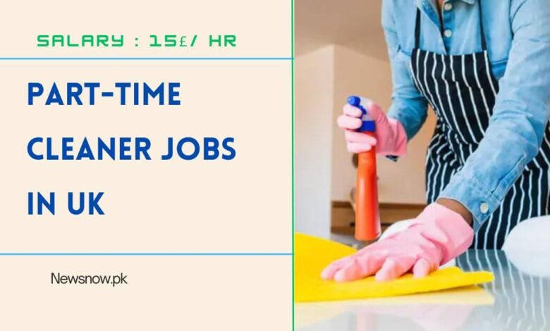 Part-Time Cleaner Jobs in UK