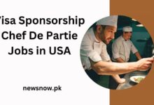 Visa Sponsorship Chef De Partie Jobs in USA