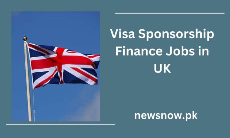 Visa Sponsorship Finance Jobs in UK