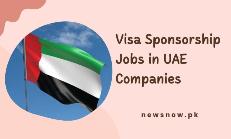 Visa Sponsorship Jobs in UAE Companies