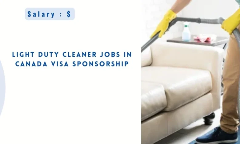 Light Duty Cleaner Jobs in Canada