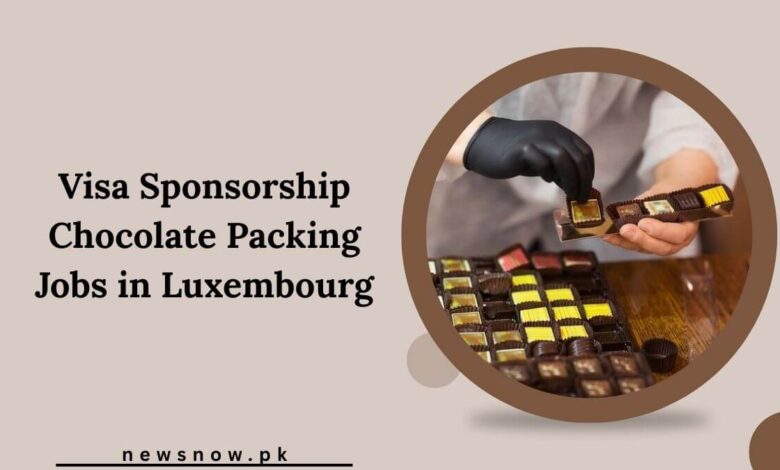 Visa Sponsorship Chocolate Packing Jobs in Luxembourg