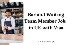 Bar and Waiting Team Member Jobs in UK with Visa