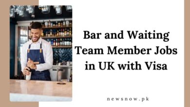 Bar and Waiting Team Member Jobs in UK with Visa