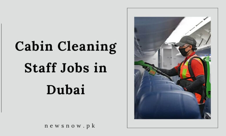 Cabin Cleaning Staff Jobs in Dubai