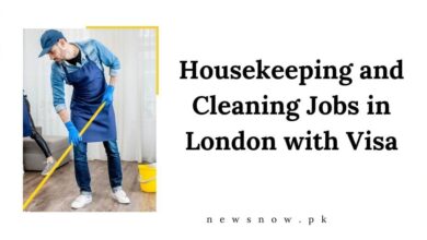 Housekeeping and Cleaning Jobs in London with Visa