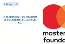 Mastercard Foundation Scholarship at Sciences Po