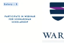 Participate in Webinar for Schwarzman Scholarship