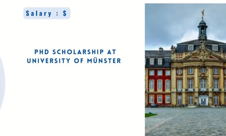 PhD Scholarship at University of Münster