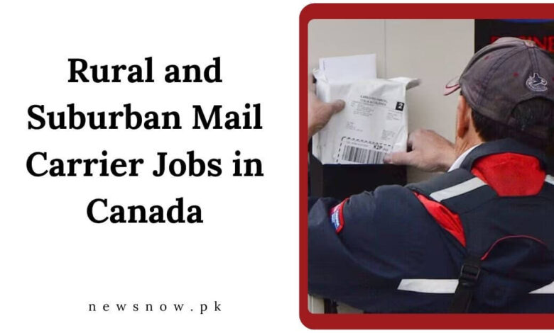 Rural and Suburban Mail Carrier Jobs in Canada