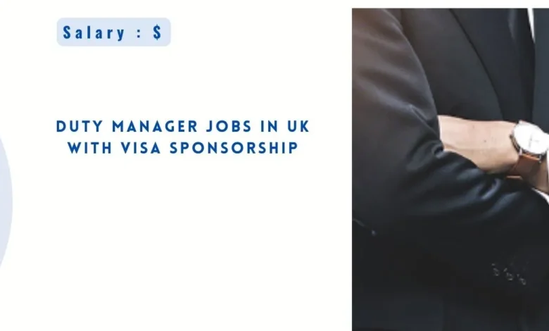 Duty Manager Jobs in UK