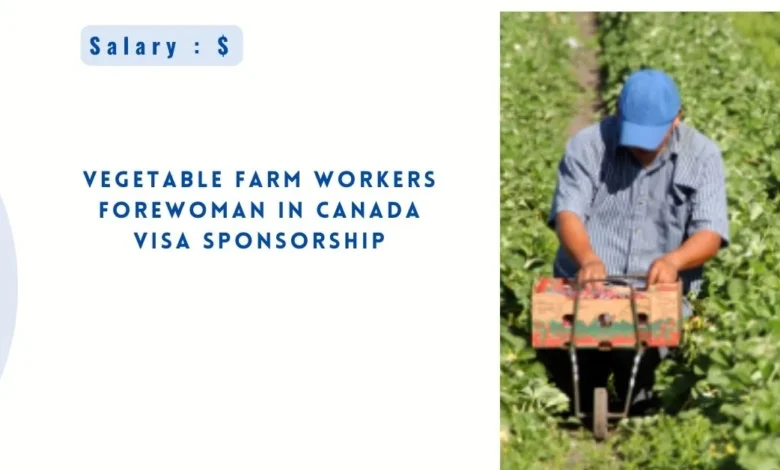 Vegetable Farm Workers Forewoman in Canada