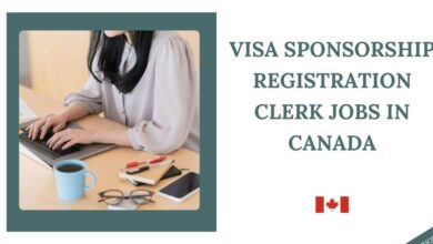 Visa Sponsorship Registration Clerk Jobs in Canada