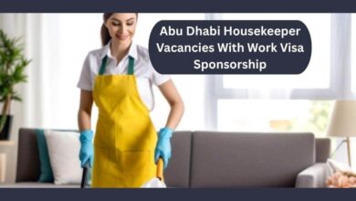 Abu Dhabi Housekeeper Vacancies With Work Visa Sponsorship